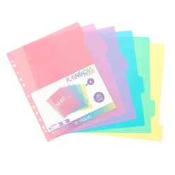 Viquel Rainbow Pastel - Intercalaire 6 positions - A4 Maxi