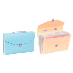 Viquel Rainbow Pastel - trieur à soufflet - 12 positions - pour A4 - disponible en différents coloris