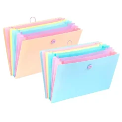 Viquel Rainbow Pastel - trieur à soufflet - 6 positions - pour A4 - disponible en différents coloris