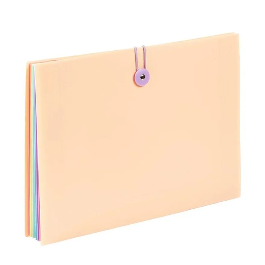 Viquel Rainbow Pastel - trieur à soufflet - 6 positions - pour A4 - disponible en différents coloris