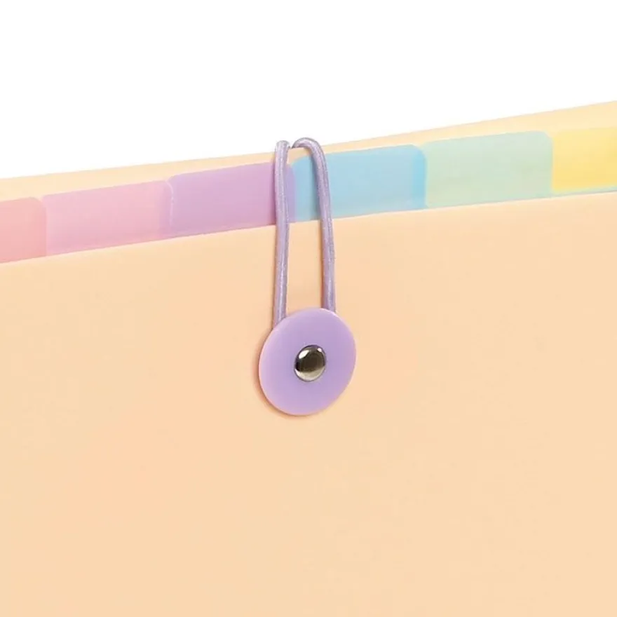 Viquel Rainbow Pastel - trieur à soufflet - 8 positions - pour A4 - disponible en différents coloris