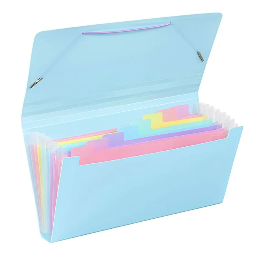 Viquel Rainbow Pastel - Trieur à soufflet - 8 positions - format chèque - disponible en différents coloris