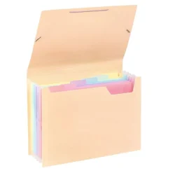 Viquel Rainbow Pastel - trieur à soufflet - 6 positions - pour A4 - à onglets - disponible en différents coloris