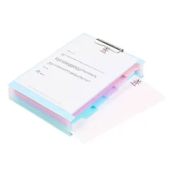Viquel Rainbow Pastel - trieur à soufflet - 6 positions - pour A4 - à onglets - disponible en différents coloris