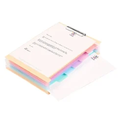 Viquel Rainbow Pastel - trieur à soufflet - 6 positions - pour A4 - à onglets - disponible en différents coloris