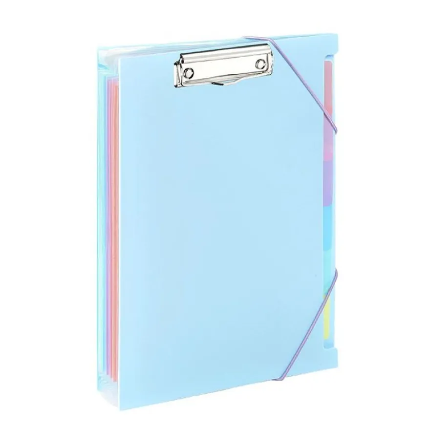 Viquel Rainbow Pastel - trieur à soufflet - 6 positions - pour A4 - à onglets - disponible en différents coloris