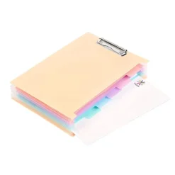 Viquel Rainbow Pastel - trieur à soufflet - 6 positions - pour A4 - à onglets - disponible en différents coloris