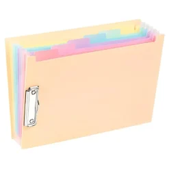 Viquel Rainbow Pastel - trieur à soufflet - 6 positions - pour A4 - à onglets - disponible en différents coloris
