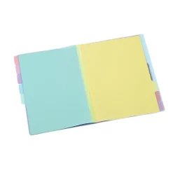 Viquel Rainbow Pastel - trieur à soufflet - 8 positions - pour A4 - à onglets - disponible en différents coloris