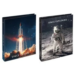 Viquel Space Conquest - Classeur à anneaux - largeur de dos : 50 mm - pour A4 (210 x 297 mm) - capacité : 250 feuilles - disponible en différents thèmes/designs - disponible en différents coloris