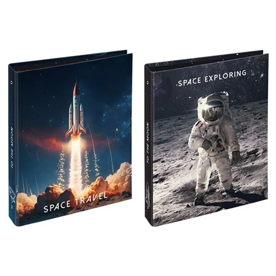 Viquel Space Conquest - Classeur à anneaux - largeur de dos : 50 mm - pour A4 (210 x 297 mm) - capacité : 250 feuilles - disponible en différents thèmes/designs - disponible en différents coloris