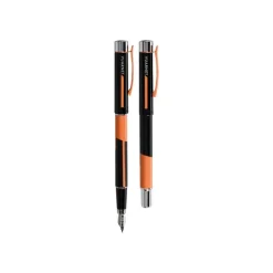 Vuarnet Aspen Sport - Parure de stylo à bille et stylo plume - orange et noir
