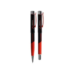 Vuarnet Aspen Sport - Parure de stylo à bille et stylo plume - gris et noir