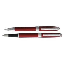 Vuarnet Eagle - Parure stylo à bille et sylo plume orange laqué métallisé