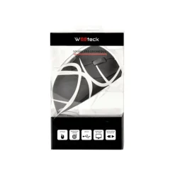 Waateck - souris filaire ergonomique pour gaucher - noir