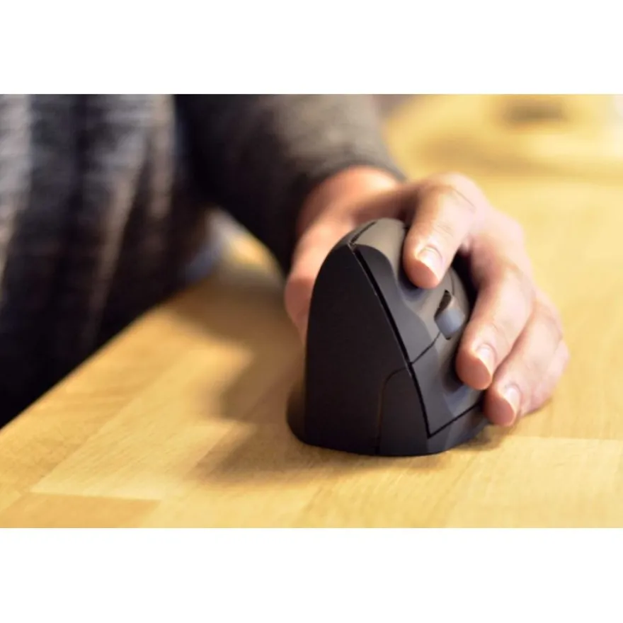 Waateck - souris sans fil ergonomique pour gaucher - noir
