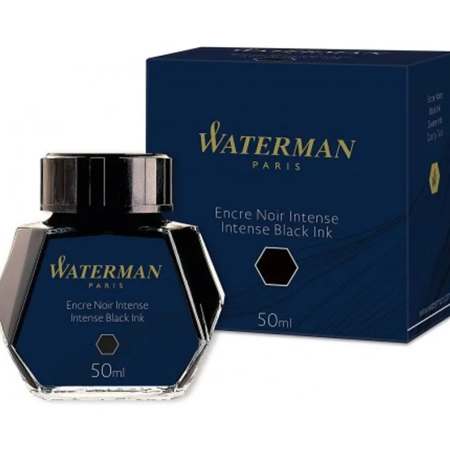 Waterman - Flacon d'encre 50ml pour stylo plume - noir