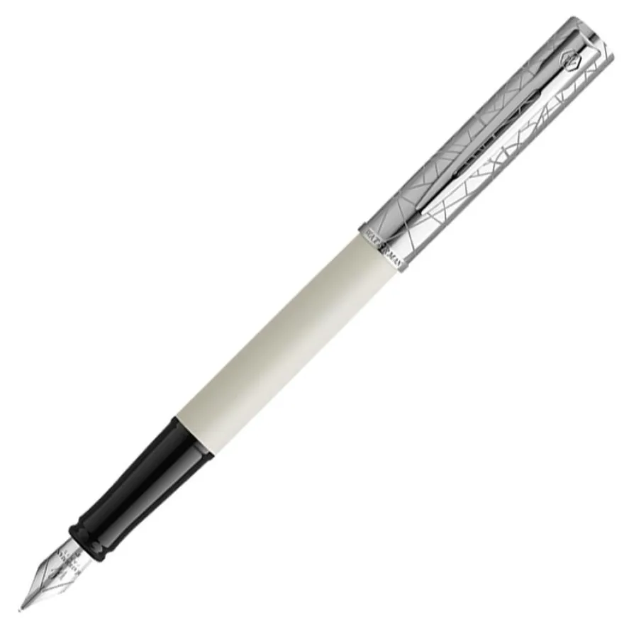 Waterman - Stylo plume Allure Deluxe blanc- pointe fine