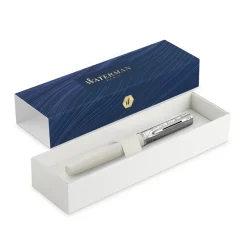 Waterman - Stylo plume Allure Deluxe blanc- pointe fine