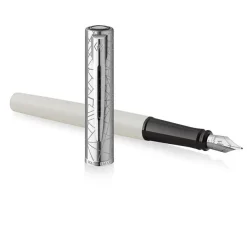 Waterman - Stylo plume Allure Deluxe blanc- pointe fine