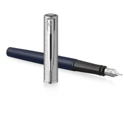 Waterman - Stylo plume Allure Deluxe bleu - pointe fine