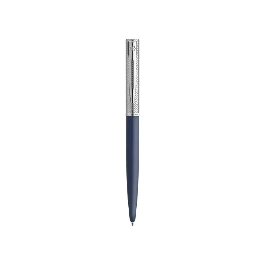 Waterman Allure Deluxe - Stylo à bille - corps bleu - capuchon chromé - pointe moyenne