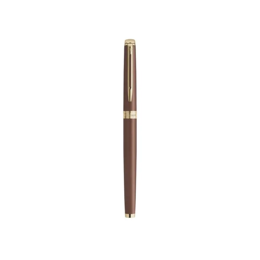 Waterman Hémisphère - Roller pointe fine - métallique rouge cuivre - encre noire