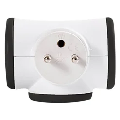WATT & CO - Multiprise triplite rotative - blanc/noir
