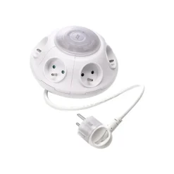 WATT & CO TWISTER - Multiprise parafoudre 6 prises - 1,7m