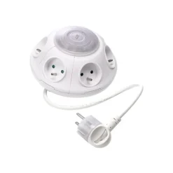 WATT & CO TWISTER - Multiprise parafoudre 6 prises - 1,7m