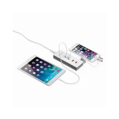Watt&Co - Chargeur secteur réversible ultra rapide - 4 ports USB