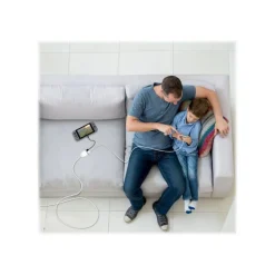 Watt&Co - chargeur secteur pour smartphone avec 3m de câble - 2USB - blanc