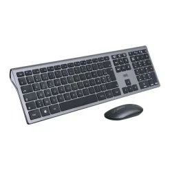 WE - Ensemble clavier et souris sans fil - 2.4 GHz, Bluetooth - noir