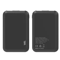 We - Powerbank / batterie de secours - 5000 mAh - 2 ports USB A - noir