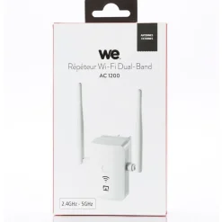 We - Répéteur Wi-Fi WE - dual band 1200 2.4GHz - blanc