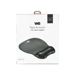 WE - tapis de souris avec repose-poignet - noir
