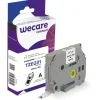 WECARE - Ruban d'étiquettes auto-adhésives pour Brother TZe231 - 1 rouleau (12 mm x 8 m) - fond blanc écriture noire
