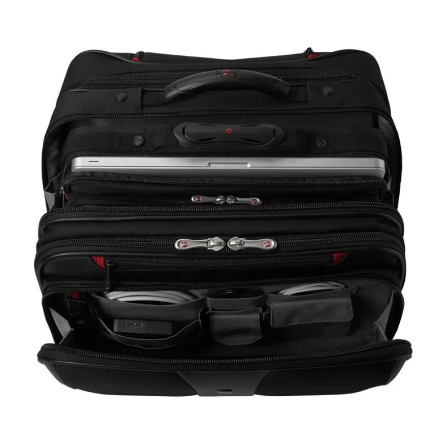 Wenger Patriot - Trolley 17" avec sacoche pour ordinateur portable 15,6" - noir