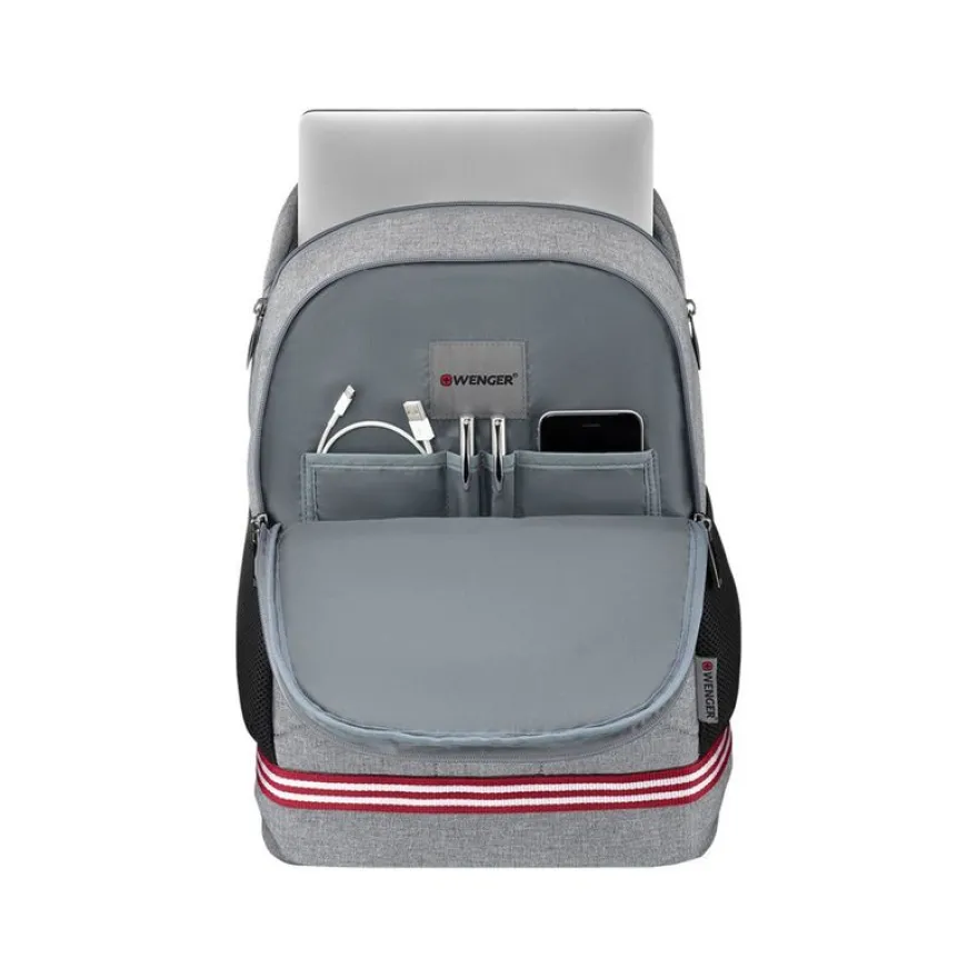 Wenger Quadma - Sac à dos pour ordinateur portable 16" - gris