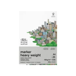 Winsor & Newton - Bloc de papier à dessin pour marqueur épais - A4 - 25 feuilles - 160gr
