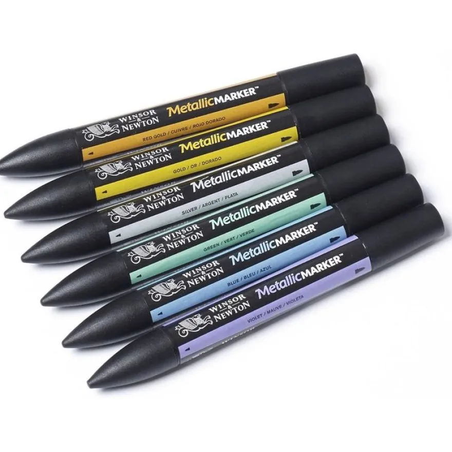 Winsor & Newton ProMarker - Lot de 6 marqueurs double pointe