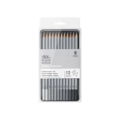 Winsor & Newton Studio Collection - Pack de 12 crayons graphites - 2B, 3B, 4B, 5B, 6B, 7B, 8B, 9B, B, F, H, HB