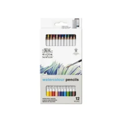 Winsor & Newton Studio Collection - pack de 12 crayons de couleur aquarellables - coloris assortis