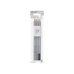 Winsor & Newton Studio Collection - Pack de 4 crayons graphites + 1 gomme - 2B, 4B, 8B, HB