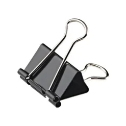 Wonday - 12 Pinces double clip - repliables - 19 mm - noir