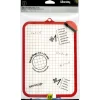 Wonday - Ardoise blanche - 18 x 26 cm - double face - brosse et marqueur inclus