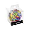 Wonday - Boule d'élastiques en caoutchouc - 38 mm x 3 mm - 70 g - assortiment de couleurs fluorescentes