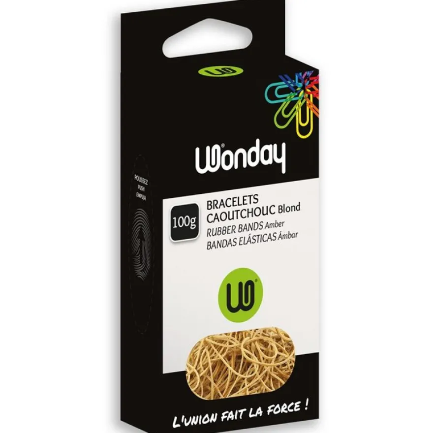 Wonday - Bracelets caoutchouc - élastiques - 0.18 cm x 8 cm - 100 g