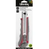 Wonday - Cutter rétractable - autobloquant - 18 mm + 6 lames