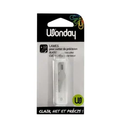 Wonday - Etui de 12 lames - pour cutter de précision